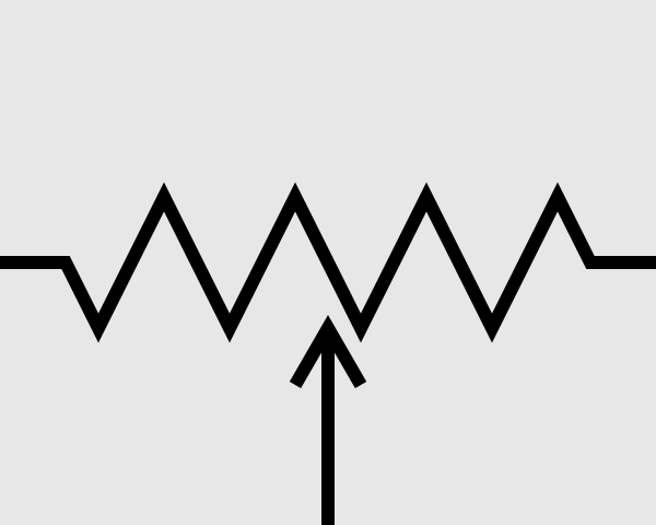 Potentiometer circuit symbol